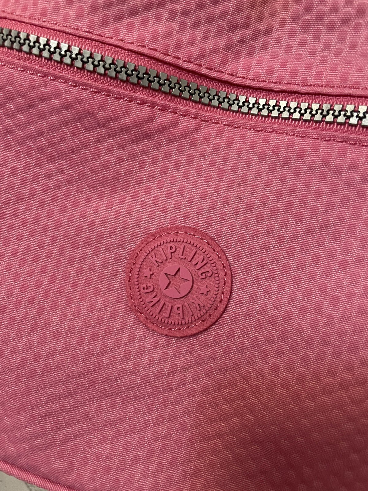 Kipling Callie Handbag Crossbody With Furry Monkey Dazzling Pink HB7379