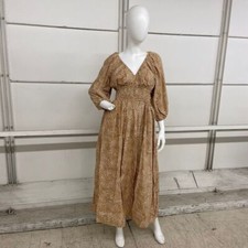 MADEWELL V-Neck Balloon-Sleeve Maxi Dress Women's Size 0