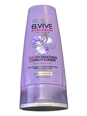 (3 Pack) L'Oreal Paris Elvive Hyaluron Plump Hydrating Conditioner 13.5 Oz Each