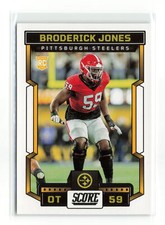 BRODERICK JONES #394 RC 2023 PANINI SCORE STEELERS