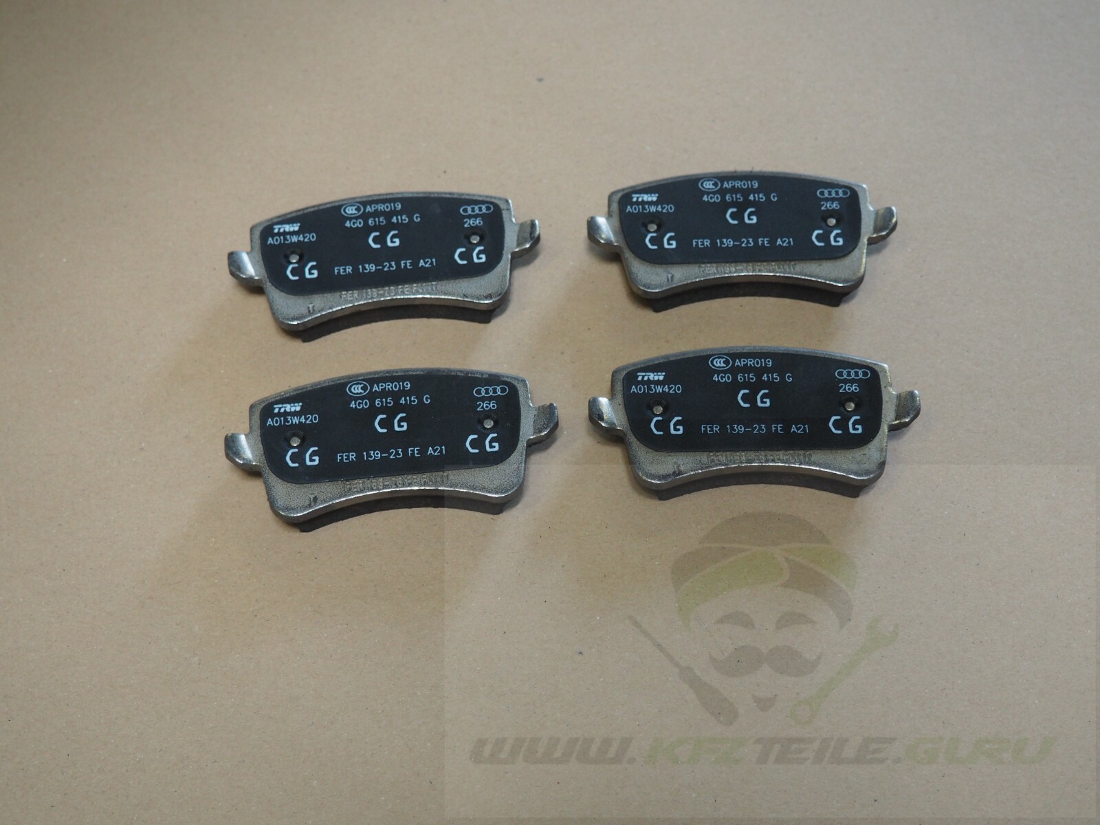 Original Bremsbeläge Bremsklötze hinten Audi Q5 8K0698451P Neu 