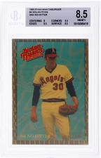 1993 Ryan Whataburger Nolan Ryan 3rd No Hitter #4 BGS 8.5