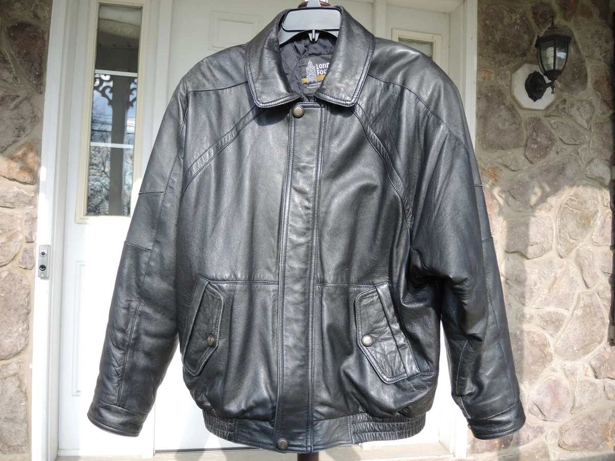 LONDON FOG GENUINE LEATHER and SATIN QUILT LINED JACKET in Men s