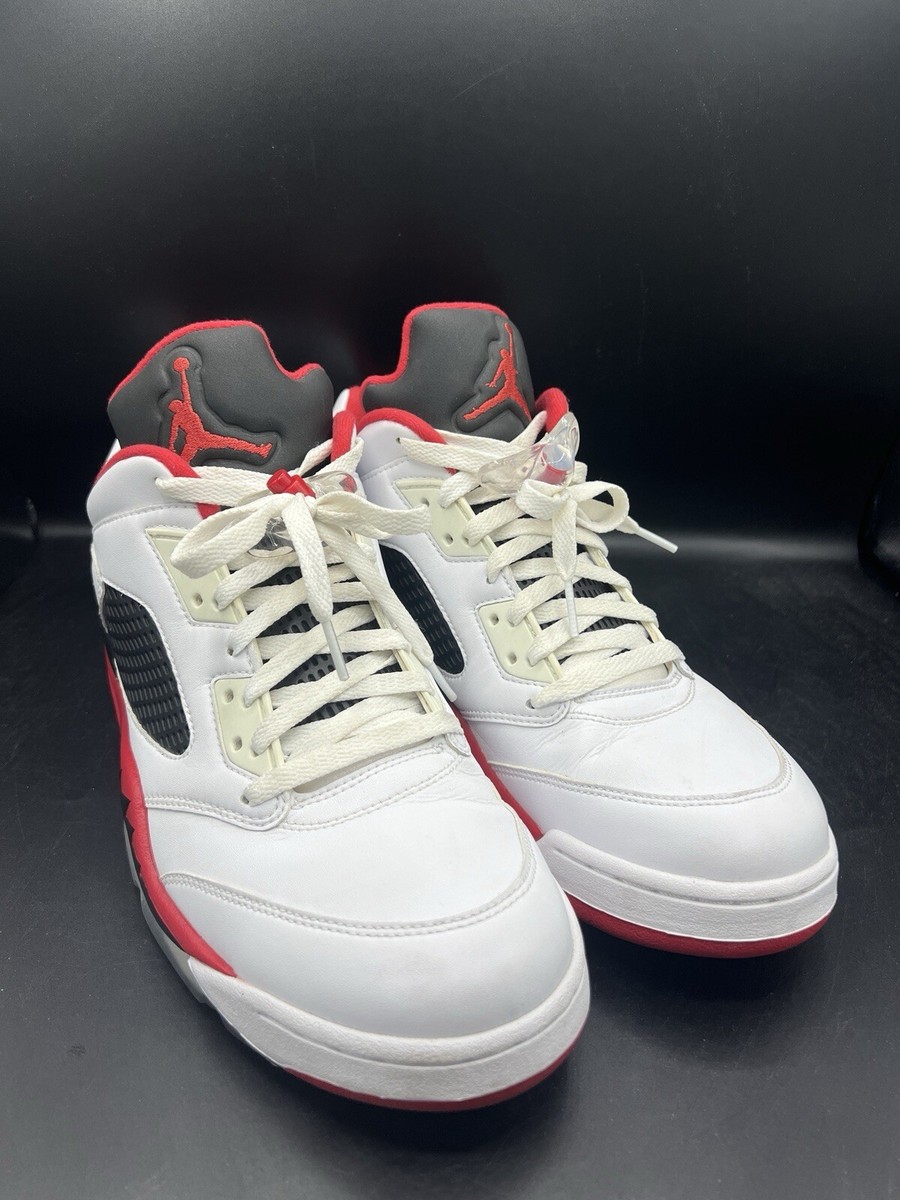 Air Jordan 5 Retro Low Fire Red 2016 Men's Size 12 (819171-101