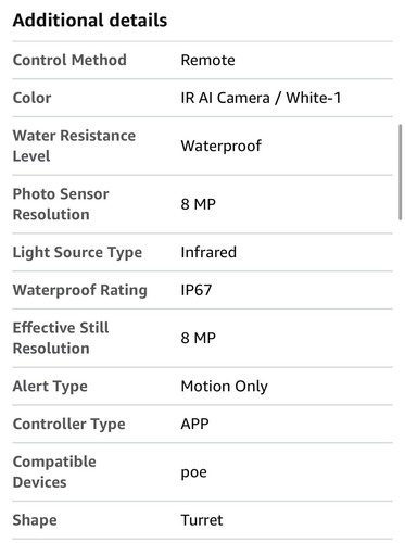 (2) - VIKYLIN 4K 8MP STARLIGHT POE IP OUTDOOR CAMERAS W/ HUMAN VEHICLE DETECTION - Picture 15 of 18
