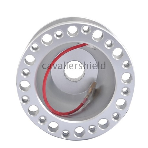 Silver Aluminum Steering Wheel Hub Adapter Boss Kit Fit For Mazda RX-7 MX-5 MX-6 - Picture 11 of 12