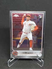 2022 Topps Chrome Update Hunter Greene Rookie Card RC Cincinnati Reds USC191. rookie card picture