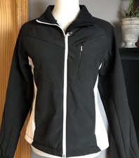 Denali Women’s Ski Jacket Sz M Black Full Zip Long Sleeves High Neck Zip Pockets