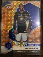 2020-21 Mosaic Basketball Kevin Durant Reactive ORANGE Finals MVPs Panini #296🔥