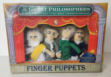 NEW The Unemployed Philosophers Guild Great Philosophers Magnet Finger Puppets