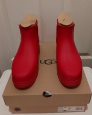 UGG DROPLET WOMENS UK 8 US 10 EUR 41 UGG WATERPROOF BOOTS RED BRAND NEW IN BOX