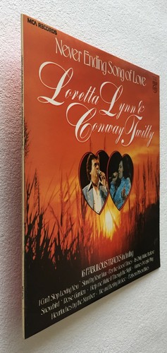LORETTA LYNN & CONWAY TWITTY~NEVER ENDING SONG OF LOVE~1980 UK VINYL LP REISSUE - Picture 4 of 6