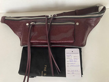 Rag & Bone Small Elliot Caviar Effect Leather Fanny Pack Bag Merlot - Sample New