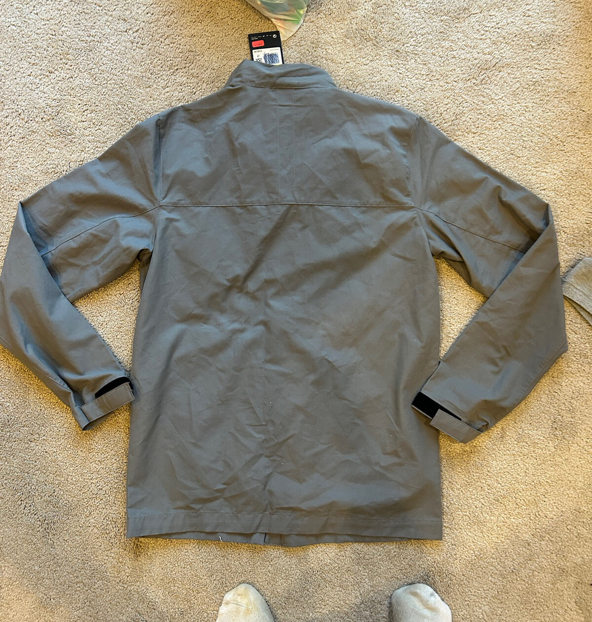 Men's Nike M65 Field Jacket Gray Full Zip Snap Utility CZ9922029 Size