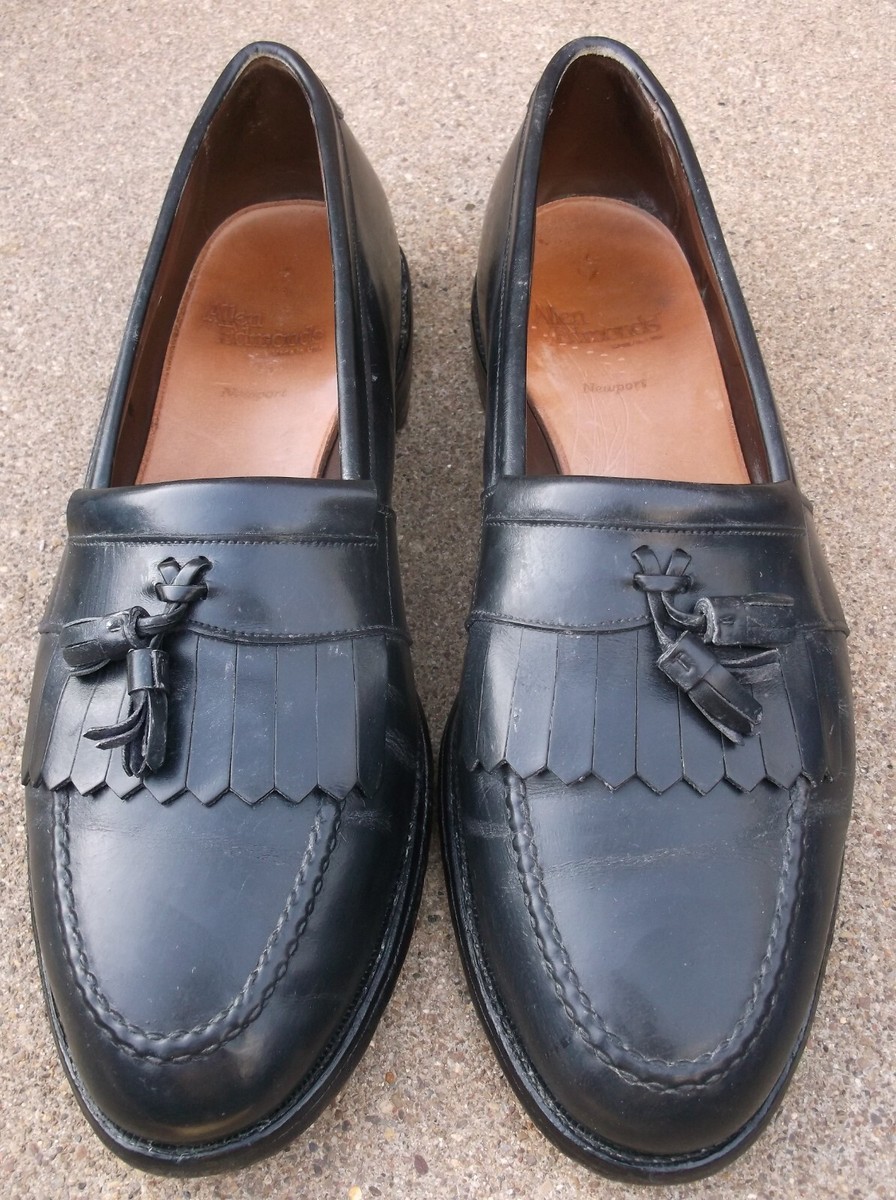 ALLEN EDMONDS Newport Black Kiltie Tassel Loafer Shoes 10.5  display picture 3