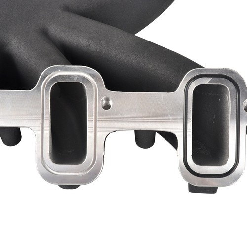 Colector de admisión de aluminio plano único para Chevy LS LS3/L92 300-131 negro - Imagen 6 de 7