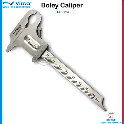 Neuf Boley Jauge Dentaire Calibre Vernier Coulissant Orthodontie Acier Inox - Photo 1/4