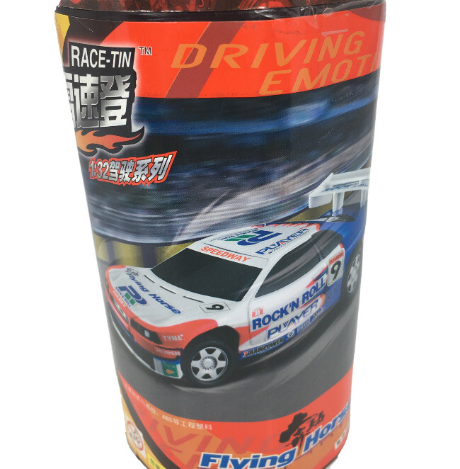 Auldey Race Tin Flying Horse Rock'n Roll RC Police Car Remote In Lid 1:32 Preown