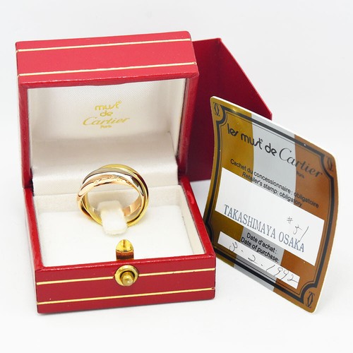 Cartier Trinity Ring Three Color Triple 