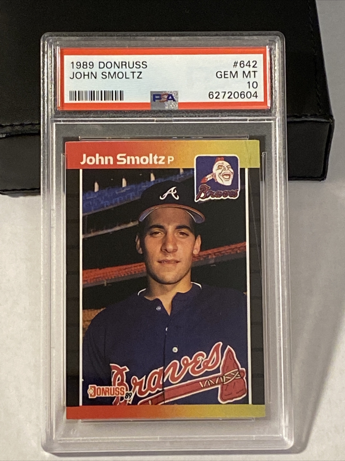 1989 DONRUSS #642 JOHN SMOLTZ ROOKIE HOF 🔥PSA 10🔥