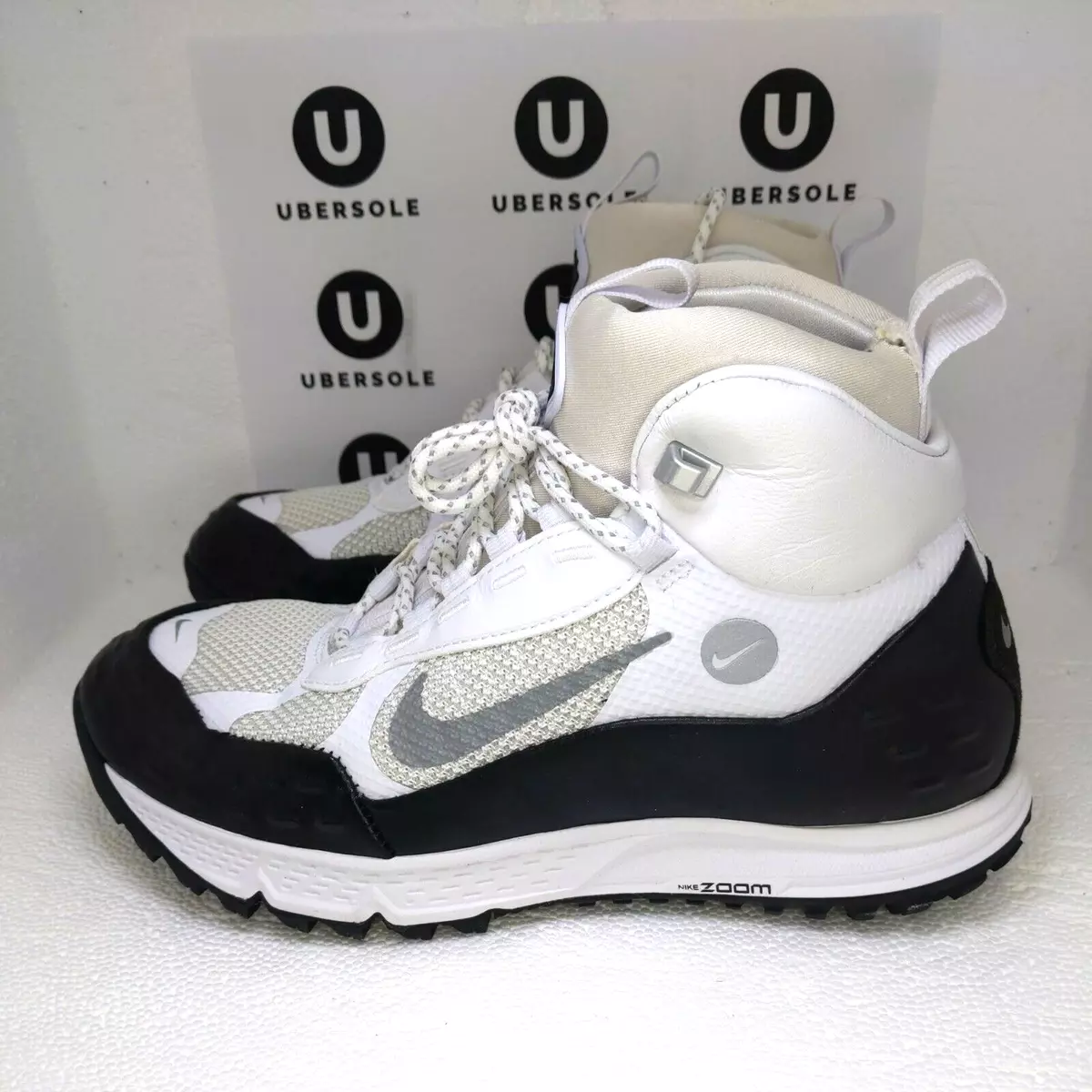 Contar Porcentaje Retirada Size 8 - Nike Air Zoom Sertig 16 White Real Leather Black waterproof Hiking  Boot | eBay