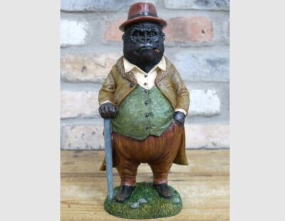 Gorilla im Anzug Harz Statue Home Ornament Skulptur Affe Affe Dekoration Figur