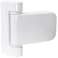 Mila ProSecure Flag Door Hinge White 17mm Rebate uPVC Stainless Steel White