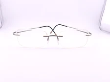 Silhouette Eyeglasses, Frames Only, 7560 60 6107, Lead/Black, Titanium, Austria