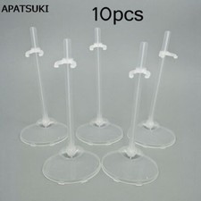 10 Sets Transparent Doll Stand Support 11.5" Doll Prop Up Model Display Holder