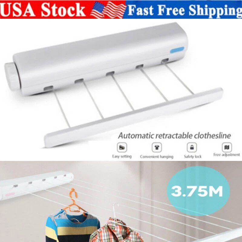 WALL MOUNTED FLEXIBLE CLOTH DRYING RACK, CLOTH DRYING RACK FOR