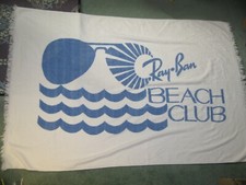 VINTAGE Made in USA Aviator Sunglasses RAY BAN BEACH CLUB Large 37X56 TOWEL