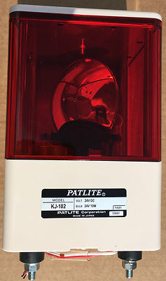 Rotating Red Beacon   Cube Style   KJ-102   24V DC - Patlite
