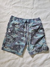 Lacoste Vintage Badeshorts M blau tropische P...
