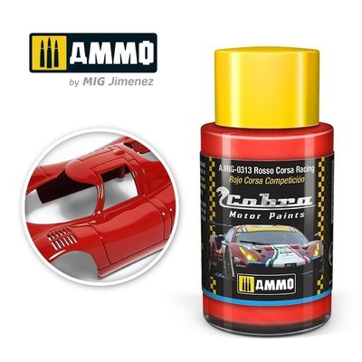 Ammo MIG 0313 - Cobra Motor Rosso Corsa Racing 30ml - Neu