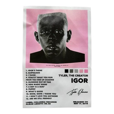 Tyler The Creator IGOR Canvas Wall Art Album Poster Hip Hop 8x12
