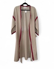 Christian Dior Men's Beige Logo Robe Belted Pockets Tie Long Sleeve