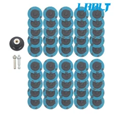 LABLT 50Pcs P60 2" roll Lock Quick Change Discs Sanding Discs Maximum 23,000 RPM