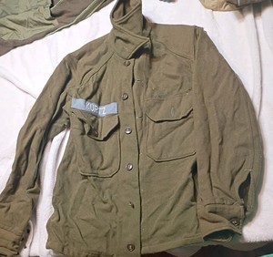 VTG 1950s Korean War Wool Field Shirt Mens Large U.S. Army OG 108 Olive Green