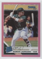 2019 Panini Donruss Rated Rookie Holo Pink Ramon Laureano #47 0w8