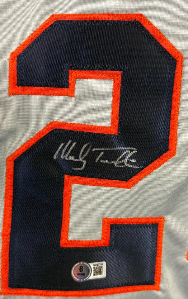 Camiseta firmada autografiada por Mickey Tettleton MLB Detroit Tigers BAS Foto 2 de 3