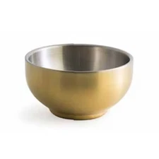 FOH DBO068GOS22 Harmony S/S 6 Ounce Matte Brass Bowl - 6 / CS