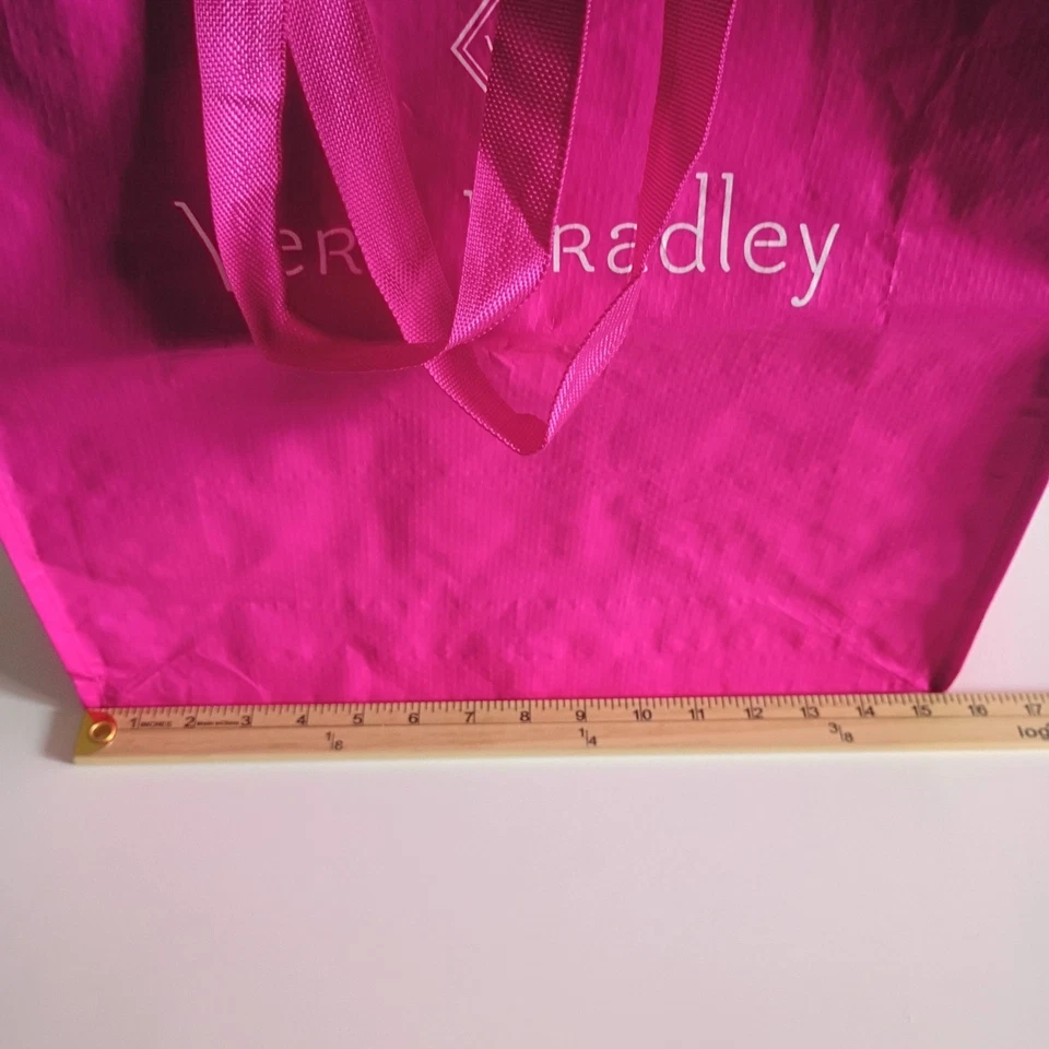 Bolso de Mano Vera Bradley Lg Reutilizable Playa Compras 19x16x5 Resistente al Agua Viaje Foto 4 de 4