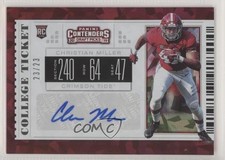 2019 Contenders Draft Picks Cracked Ice Ticket 23/23 Christian Miller Auto 9r9