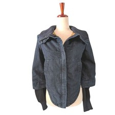 NWT Vivienne Westwood Anglomania Historical Denim Bomber Jacket Size XS