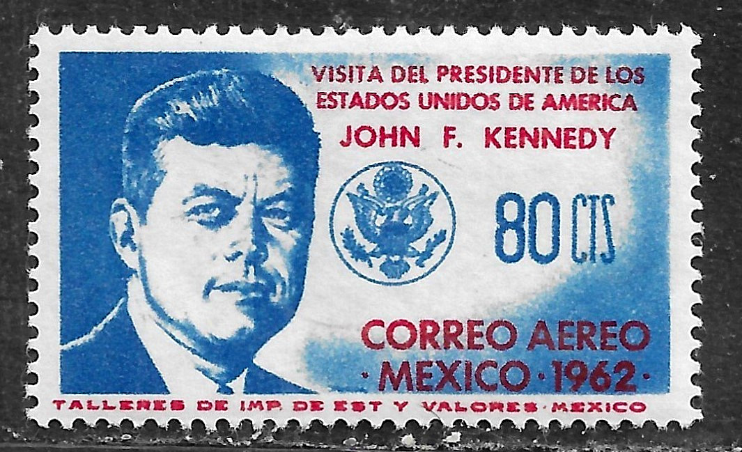 HICK GIRL- MNH. MEXICO STAMP   SC#C262   1962  KENNEDY VISIT   Z129