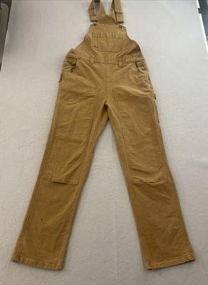 Dickies Classic High Back Brown Duck Canvas Double Knee Bib Overalls Men s 32x30