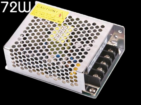 Led Trafo Netzteil 12V/DC / 72W / 6A Meanwell (RS-75-12) Power Supply-image