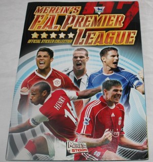 Merlin Premier League 2007 Football Sticker Album complete