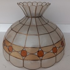 Vintage Large Shell Lampshade  Light Shade With Removable Crown - 35cms x 24cms
