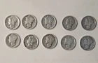 Lot of 10 Vintage United States Mercury Dimes 90% Silver Coins